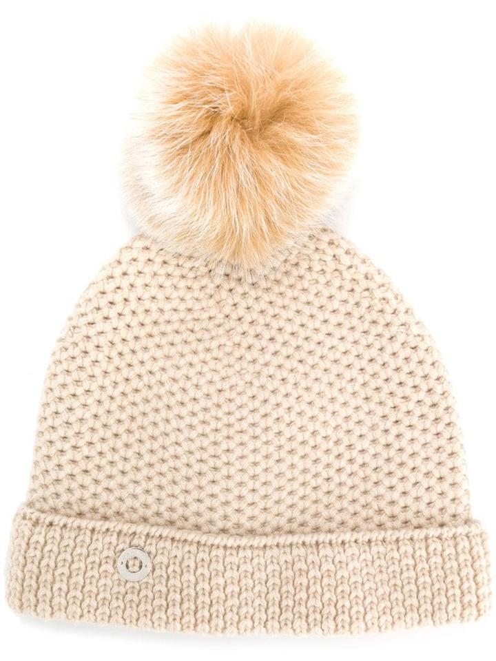 Loro Piana Knitted Beanie Hat - Neutrals