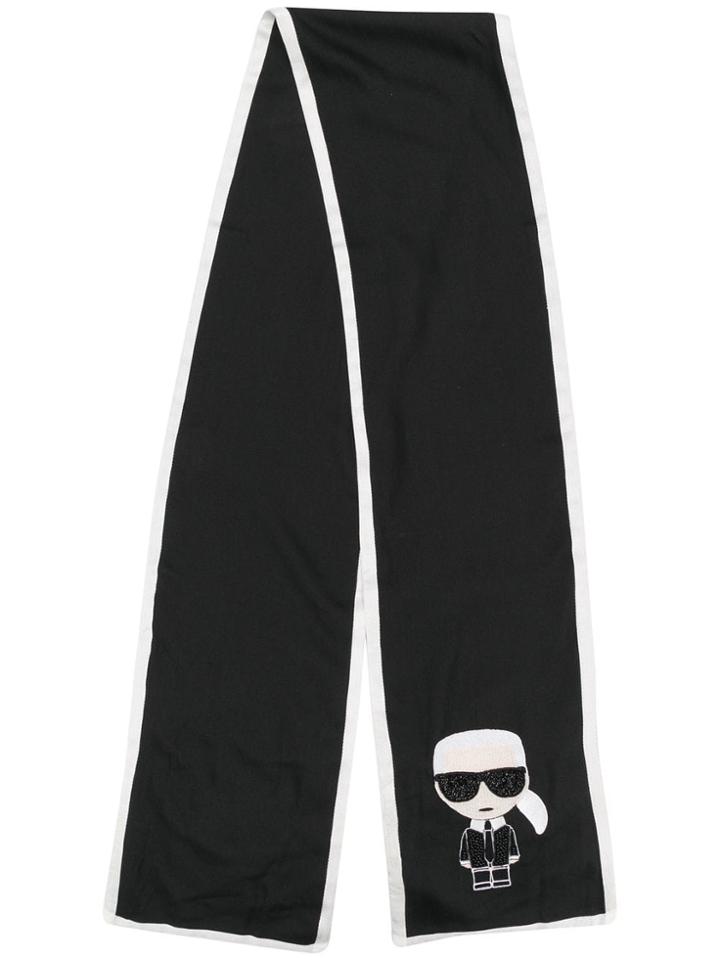 Karl Lagerfeld K/ikonik Scarf - Black