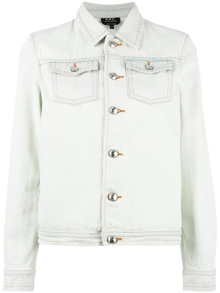 A.p.c. Denim Jacket, Women's, Size: Large, Blue, Cotton