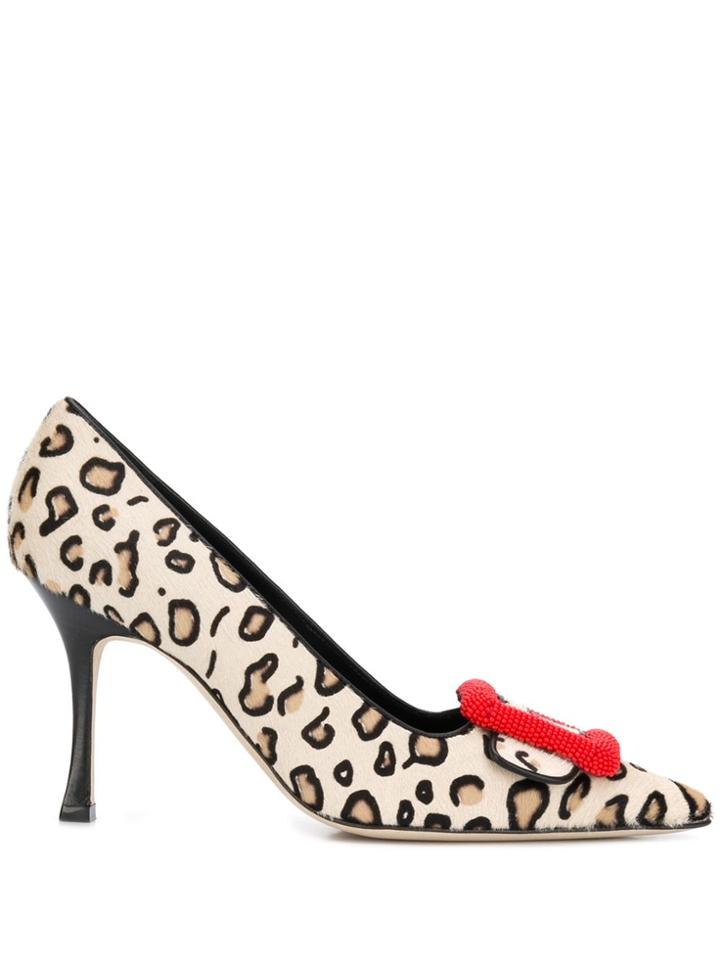 Manolo Blahnik Maysale 90mm Pumps - Brown