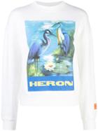 Heron Preston Graphic Print Heron Sweatshirt - White