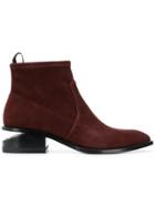 Alexander Wang Kori Stretch Ankle Booties - Red