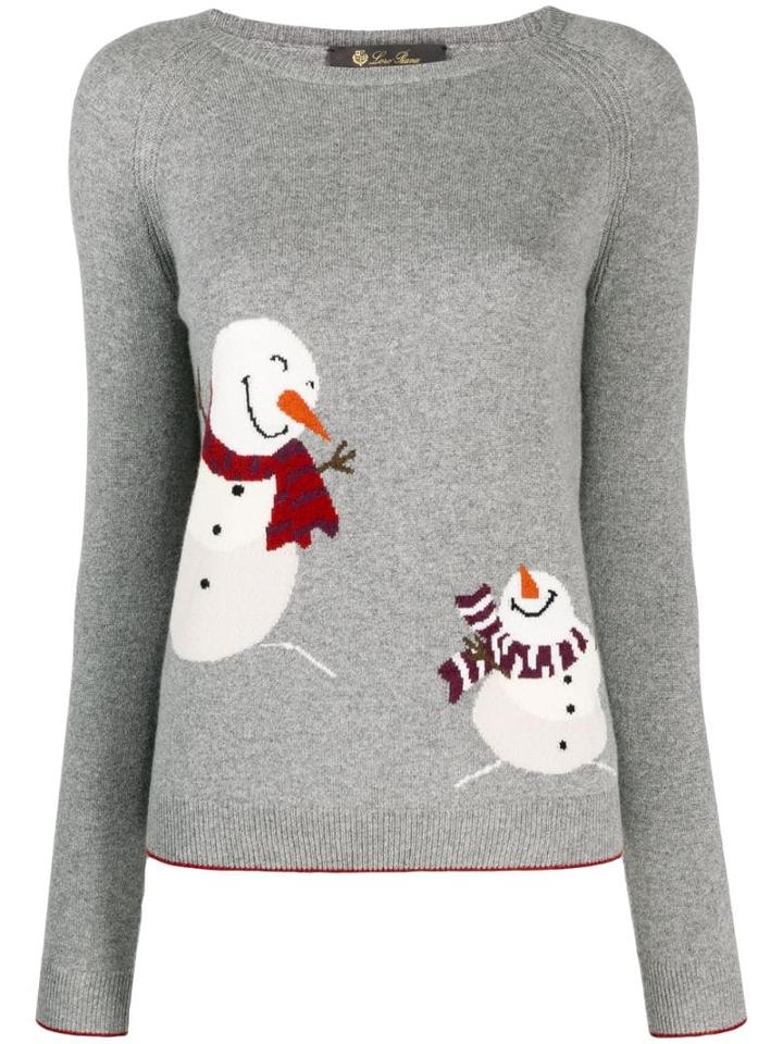 Loro Piana Snowmen Jumper - Grey