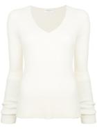 Majestic Filatures Ribbed Knit Sweater - White