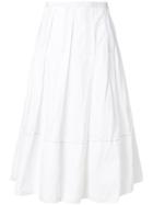 Marni Contrast Stitch Skirt - White