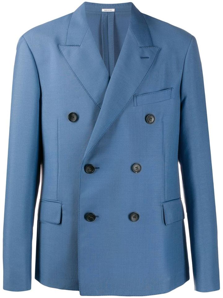 Lanvin Oversized Double-breasted Blazer - Blue