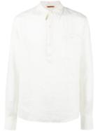 Barena Henley Shirt, Size: 52, White, Linen/flax