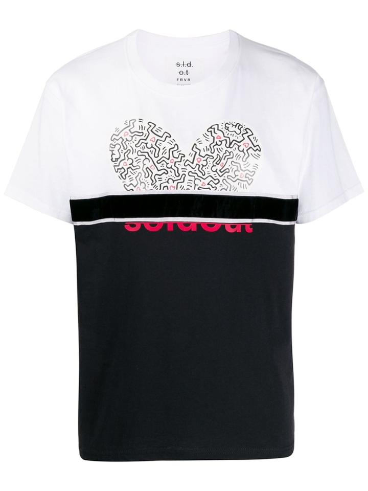 Sold Out Frvr Colour Block T-shirt - White
