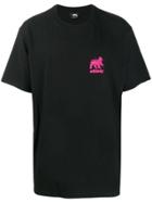 Stussy Contrasting Logo Print T-shirt - Black