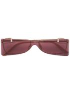 Gucci Eyewear Rectangular Glasses With Solar Protection - Gold