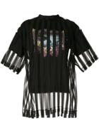 Maison Mihara Yasuhiro Striped Layered T-shirt - Black