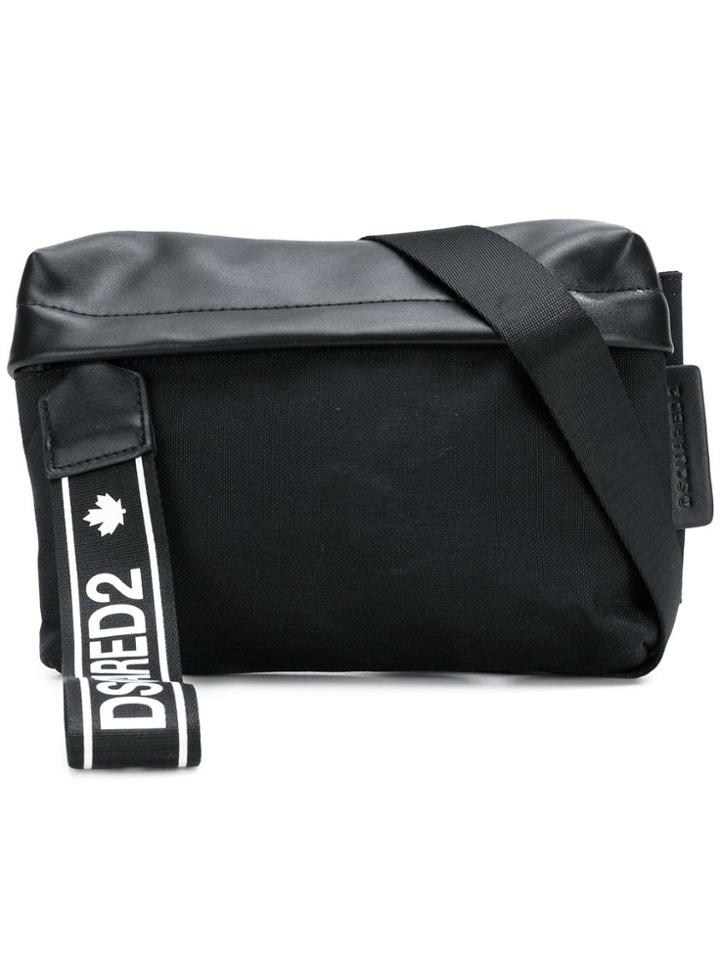 Dsquared2 Logo Detail Sling Bag - Black