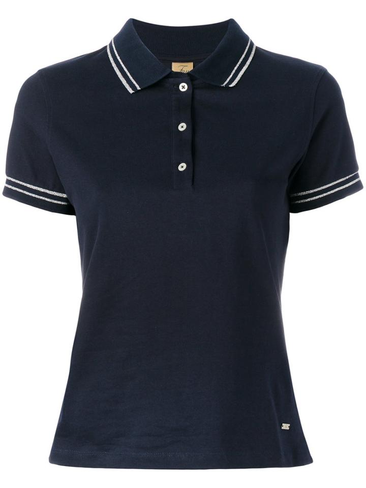 Fay - Classic Polo Shirt - Women - Cotton/spandex/elastane - Xl, Blue, Cotton/spandex/elastane
