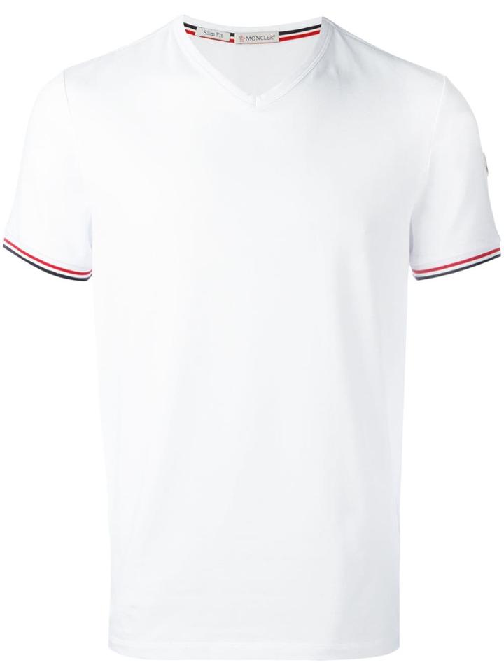 Moncler Stripe Detail Arm T-shirt - White