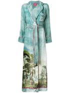 F.r.s For Restless Sleepers Roda Printed Robe - Blue