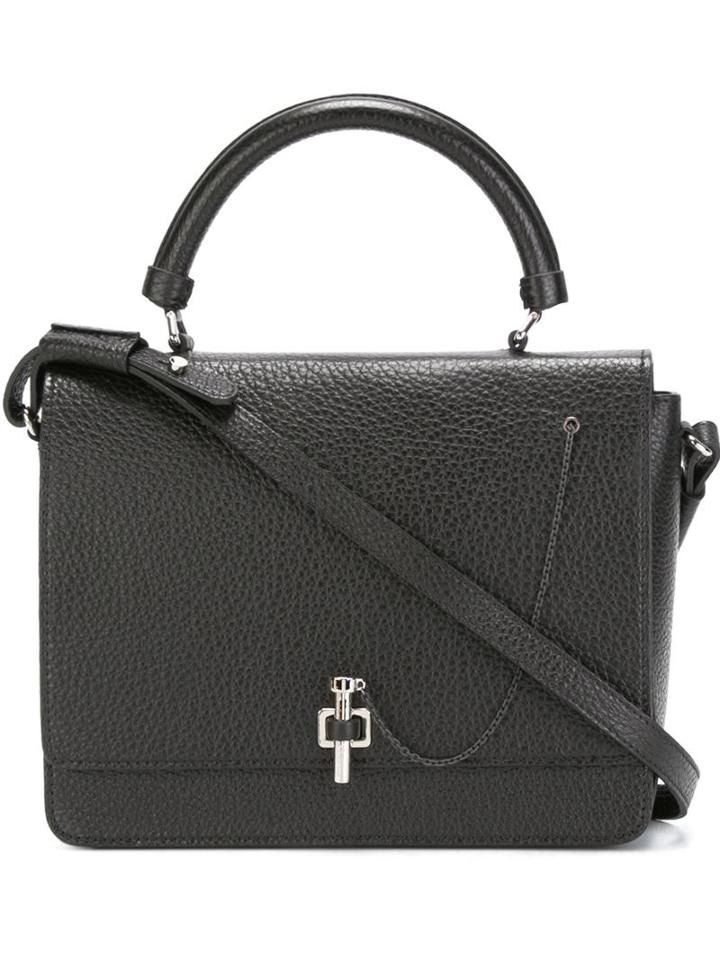 Carven Latch Detail Shoulder Bag, Women's, Black