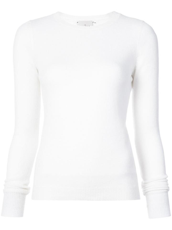 Le Kasha Cashmere Oman Basic Fitted Sweater - White