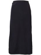 Kristensen Du Nord Raw Hem Midi Skirt - Blue