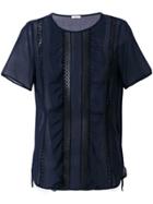 P.a.r.o.s.h. Frill Panel Top - Blue