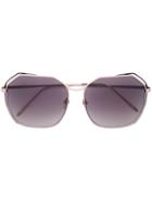 Linda Farrow Square Frame Sunglasses, Women's, Grey, Acetate