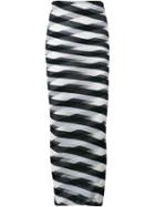Stella Mccartney Long Striped Skirt, Women's, Size: 44, Blue, Cotton/polyamide