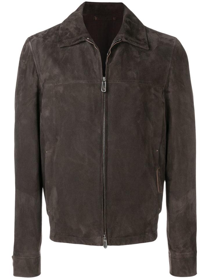 Ermenegildo Zegna Xxx Zipped Shirt Jacket - Brown