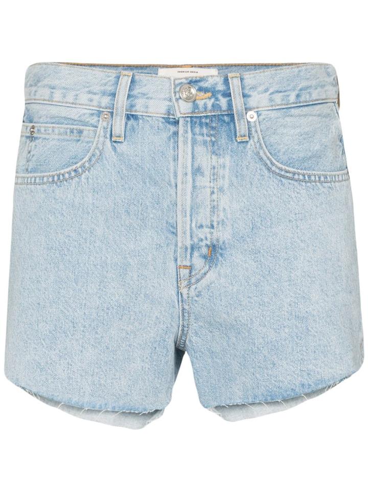 Slvrlake Farrah Raw-hem Denim Shorts - Blue