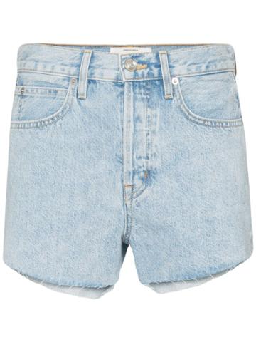 Slvrlake Farrah Raw-hem Denim Shorts - Blue