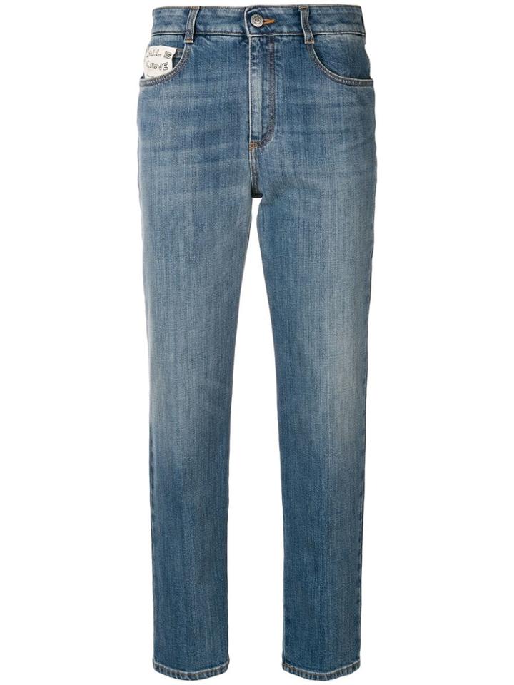 Stella Mccartney Cropped Slim Jeans - Blue