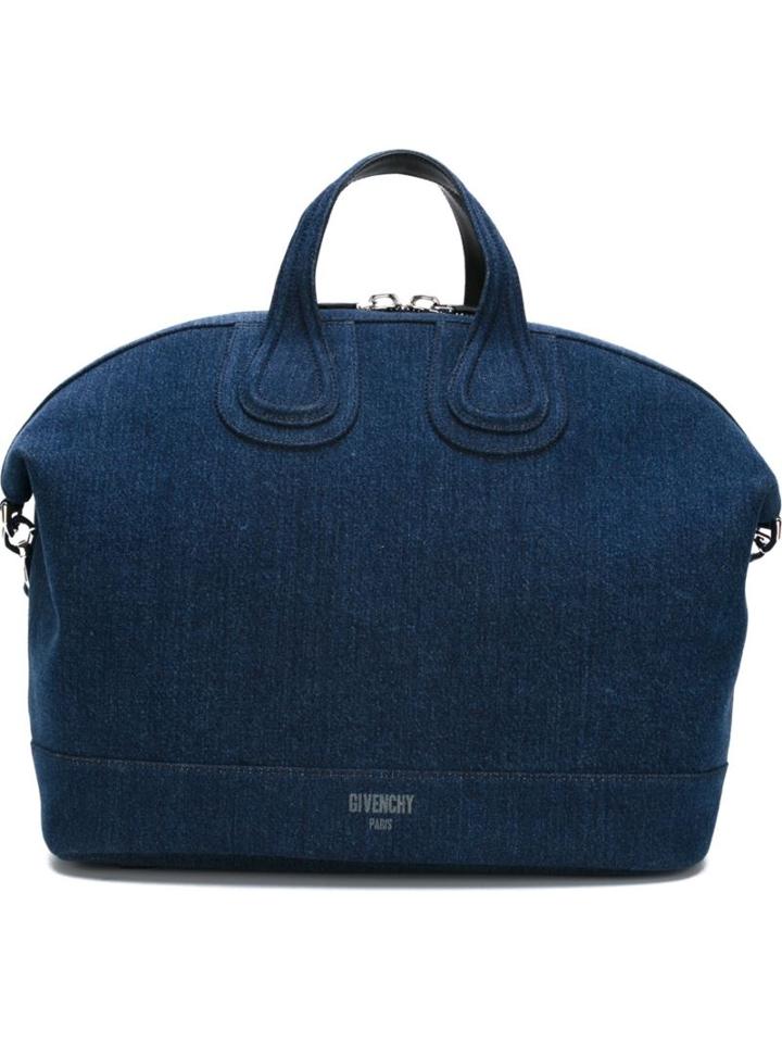 Givenchy Nightingale Denim Tote, Men's, Blue, Cotton