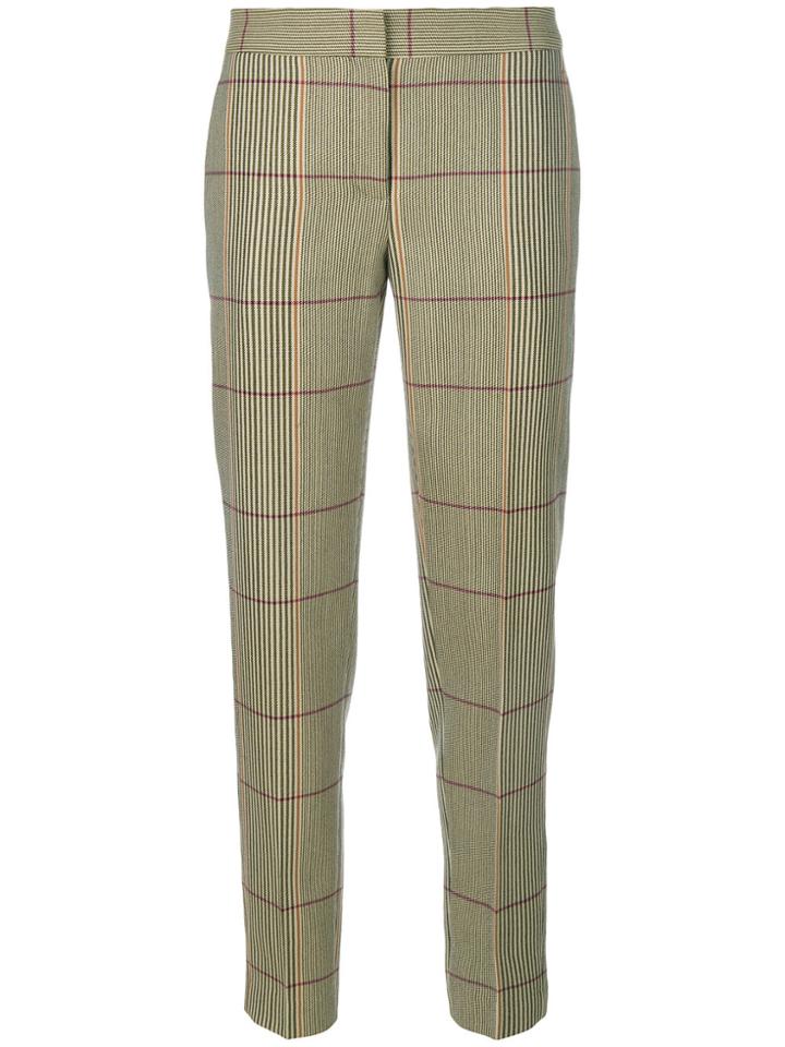 Paul Smith Plaid Cropped Trousers - Nude & Neutrals