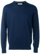 Brunello Cucinelli Crew Neck Pullover, Men's, Size: 48, Blue, Cotton