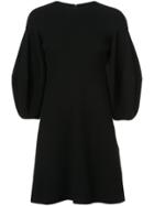 Oscar De La Renta Balloon-sleeve Mini Dresss - Black