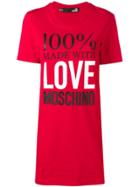 Love Moschino T-shirt Dress - Red