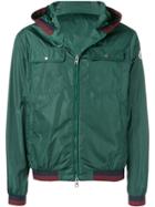 Moncler Hooded Zipped Jacket - Green