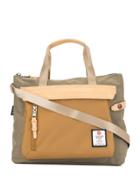 As2ov Contrast Panel Tote - Brown