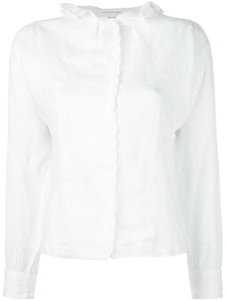 Isabel Marant Étoile Delphine Blouse, Women's, Size: 42, White, Linen/flax/polyester