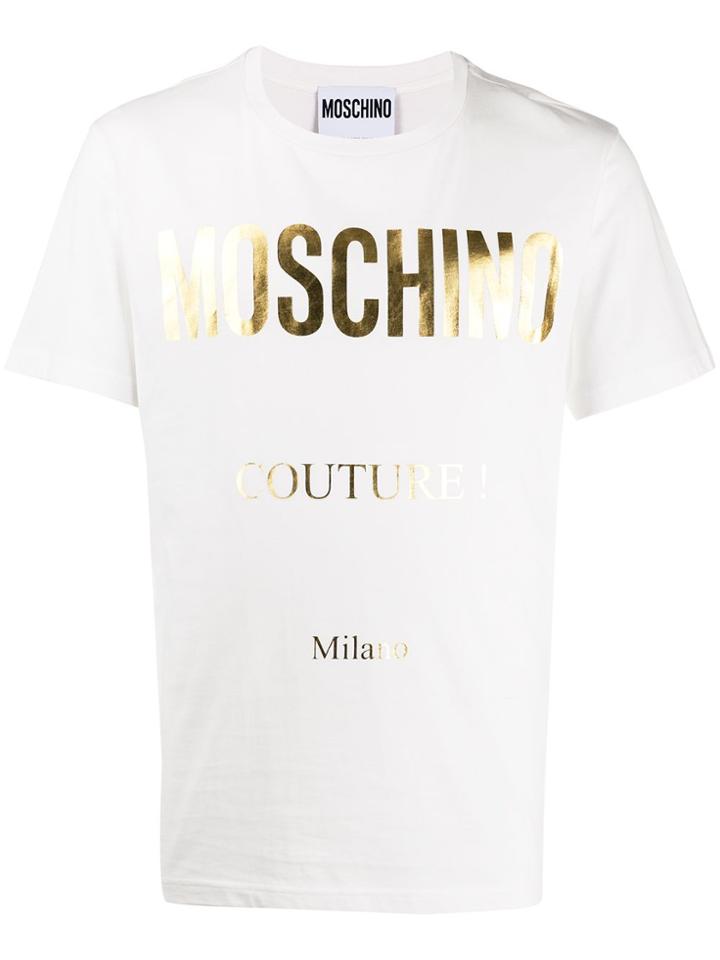 Moschino Reflective Logo T-shirt - White