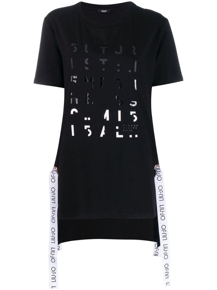 Liu Jo Logo Print T-shirt - Black
