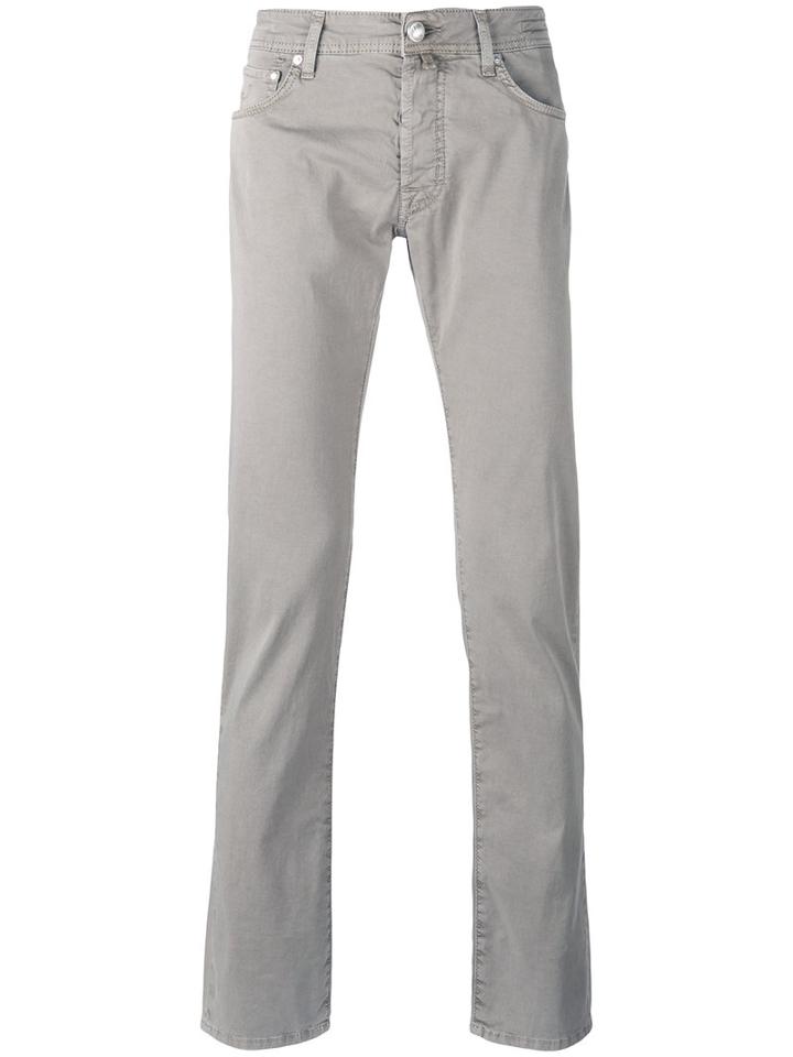 Jacob Cohen Regular Fit Jeans, Men's, Size: 33, Grey, Cotton/spandex/elastane