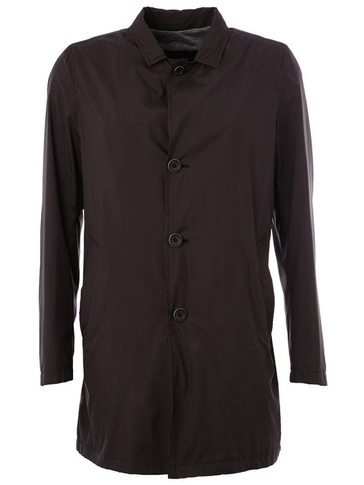 Herno - Single Breasted Jacket - Men - Polyester/modal - 48, Black, Polyester/modal