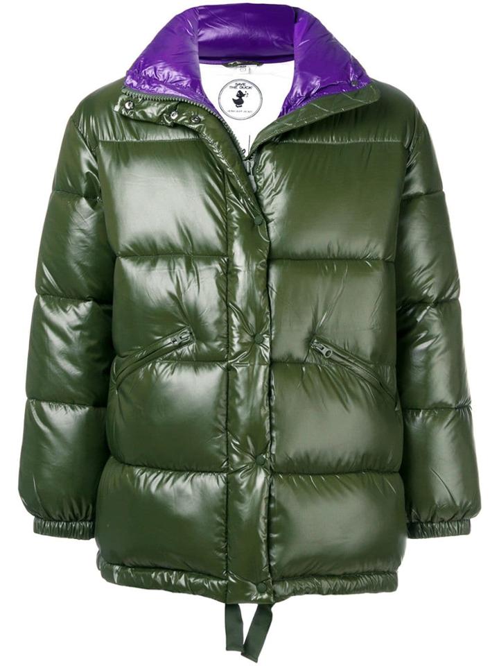 Save The Duck Disney Patch Padded Coat - Green