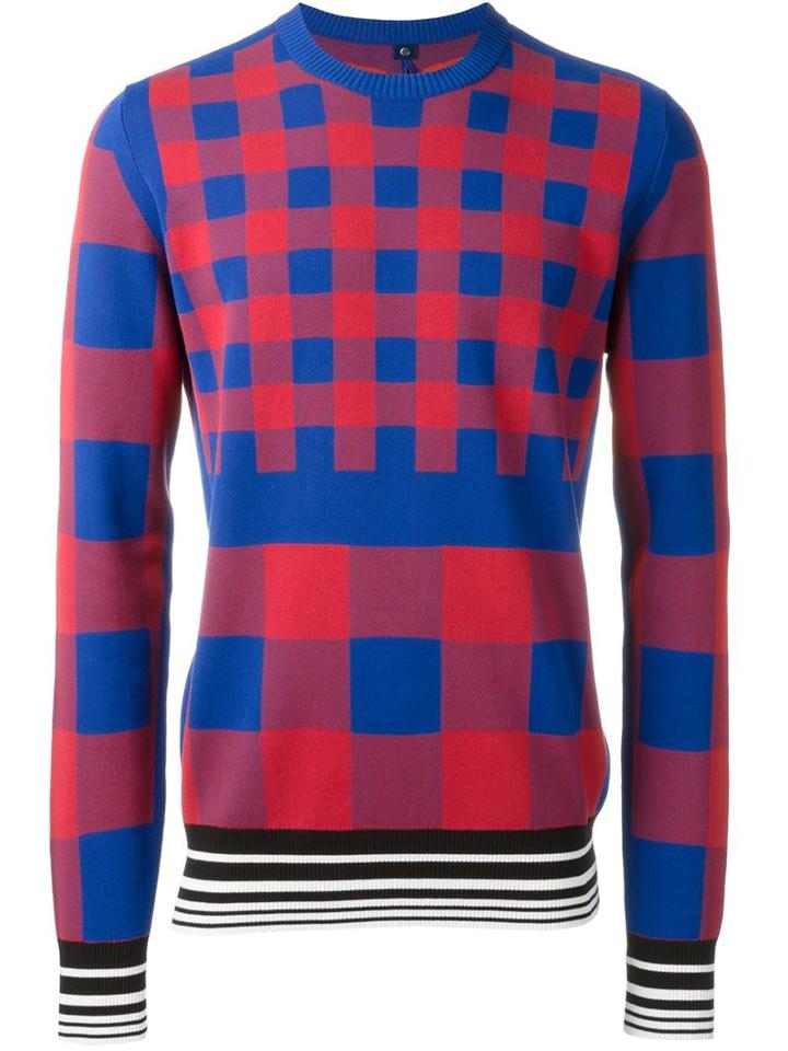 Oamc Woven Check Jumper
