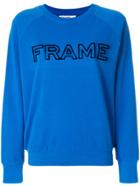 Frame Denim Logo Sweatshirt - Blue