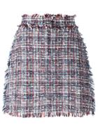Msgm Tweed Straight Skirt, Women's, Size: 40, Polyester/cotton/viscose/virgin Wool