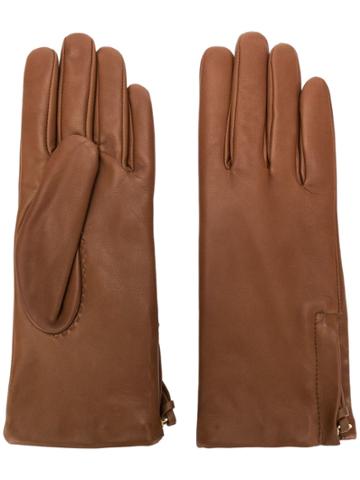Filippa-k Side Zipped Gloves - Brown