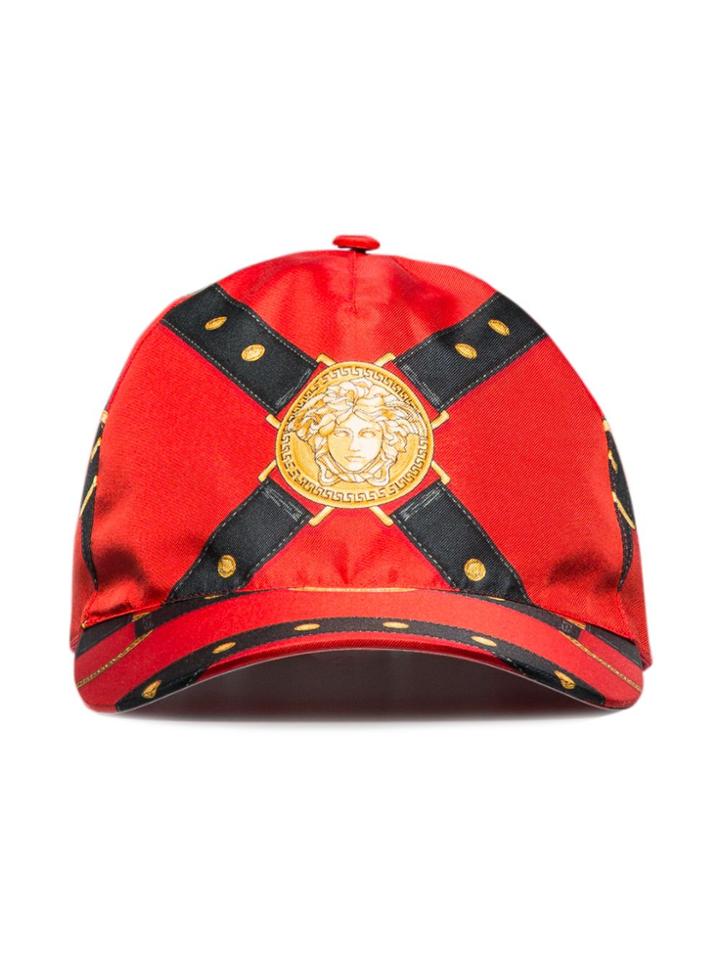 Versace Medusa Logo Baseball Cap - Red