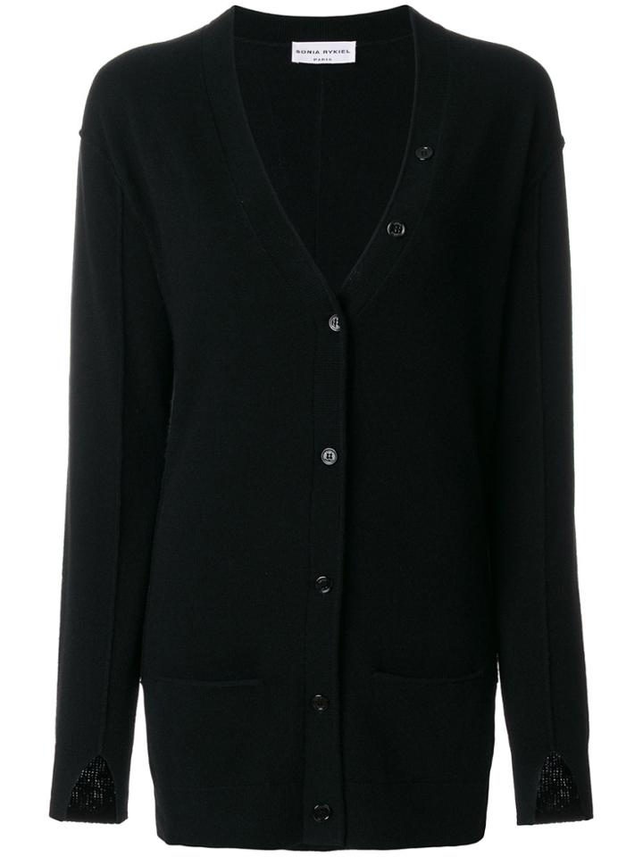 Sonia Rykiel V-neck Knit Cardigan - Black