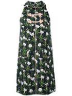 Vivetta - Floral-print Mini Dress - Women - Cotton - 38, Women's, Green, Cotton