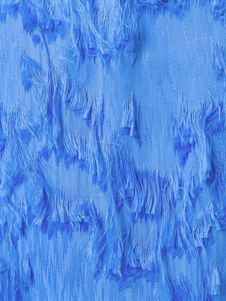 Carven Frayed Skirt, Women's, Size: 38, Blue, Viscose/acetate/silk